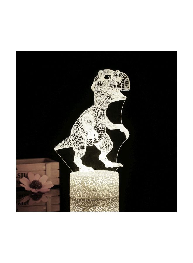 Generic - 3D Dinosaur Shaped LED Night Light White 21.50x5.30x15cm - Image 1