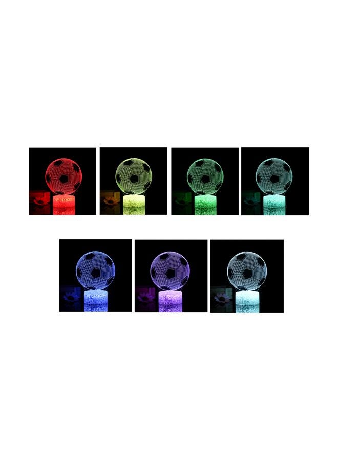 3D Soccer LED Night Light Multicolour 21.50x5.30x15cm - Image 3