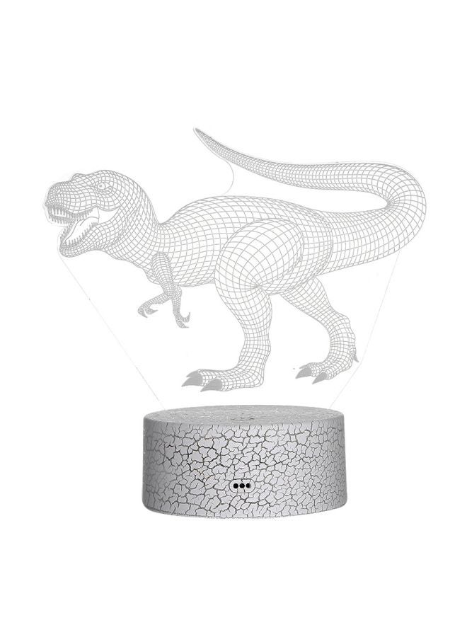 Generic - 3D Dinosaur Shaped LED Night Light White 21.50x5.30x15cm - Image 1