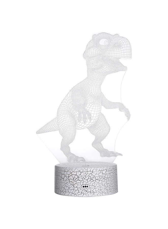 Generic - 3D Dinosaur Shaped LED Night Light White 21.50x5.30x15cm - Image 1