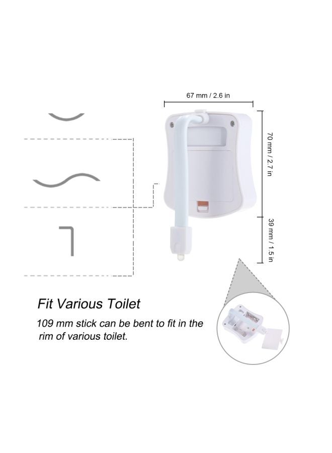 Motion Sensor LED Toilet Light White 9.50x5x7cm - Image 5