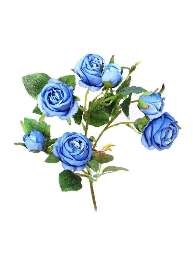 Generic 7-Piece Artificial Flower Set Blue/Green 