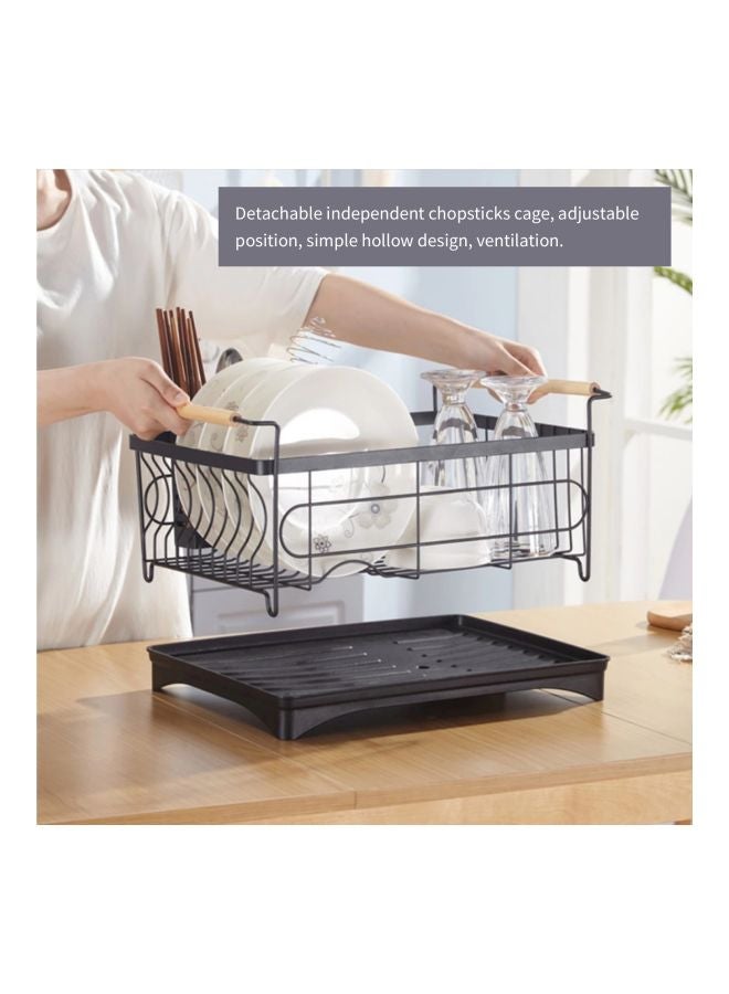 Generic - Stainless Steel Rack Black 48.00x22.00x33.00cm - Image 1