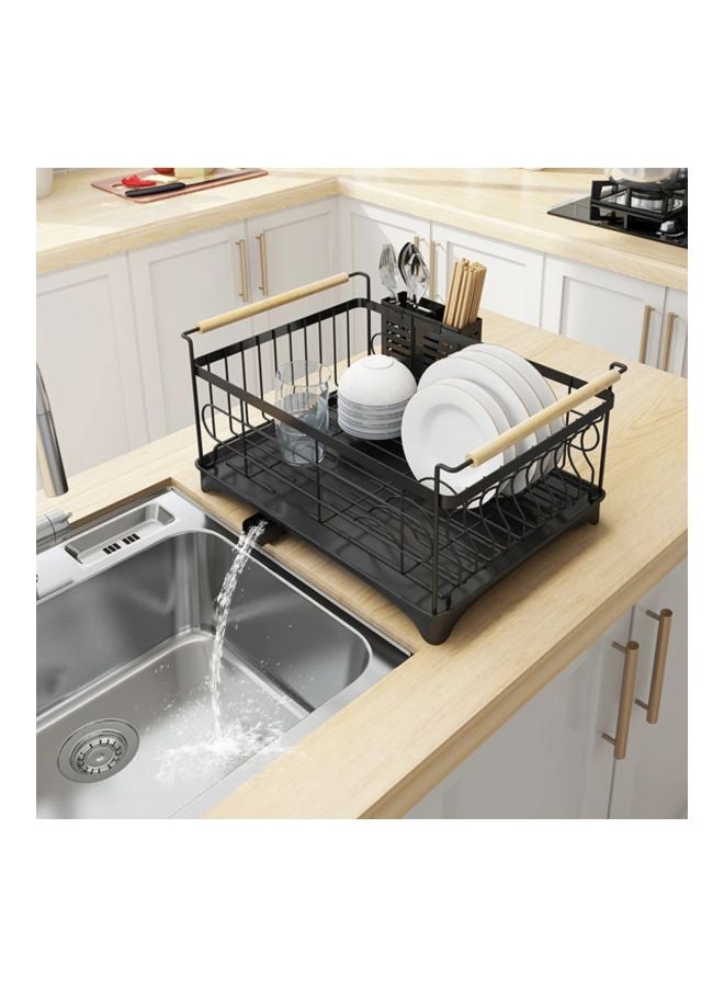Generic - Stainless Steel Rack Black 48.00x22.00x33.00cm - Image 1