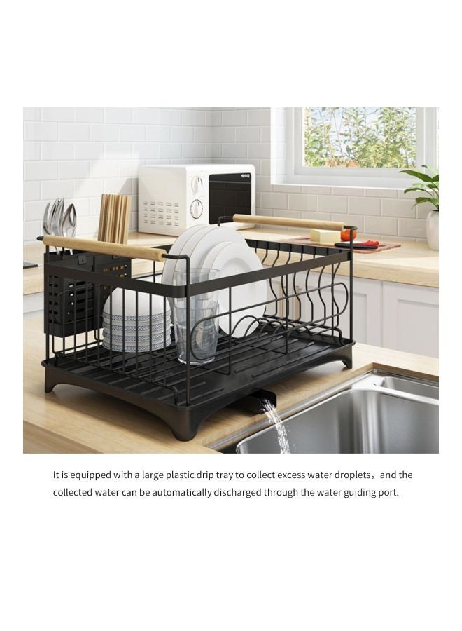 Generic - Stainless Steel Rack Black 48.00x22.00x33.00cm - Image 1
