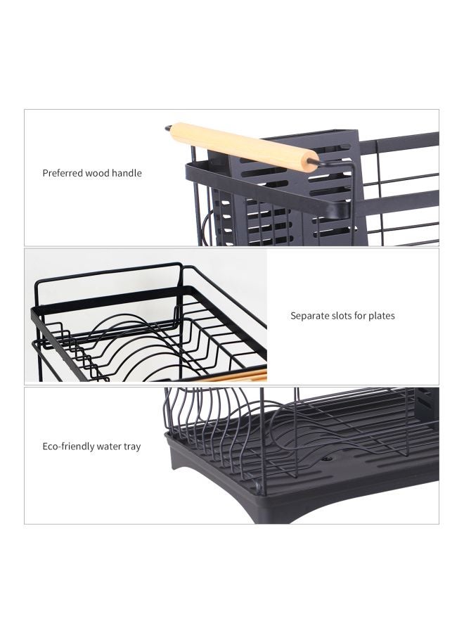 Generic - Stainless Steel Rack Black 48.00x22.00x33.00cm - Image 1