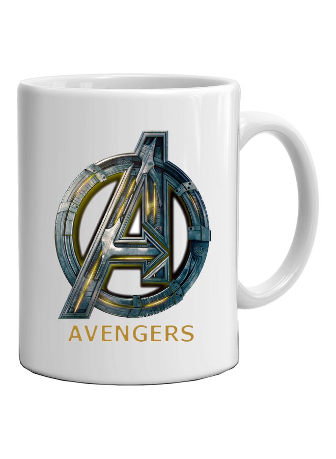 One Step The Avengers Printed Mug Yellow/Blue/Green  - Image 1