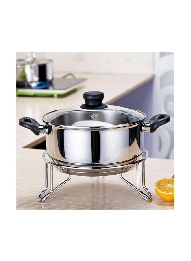 Chrome Plated Pot Rack Chrome 30x10x30cm - Image 4