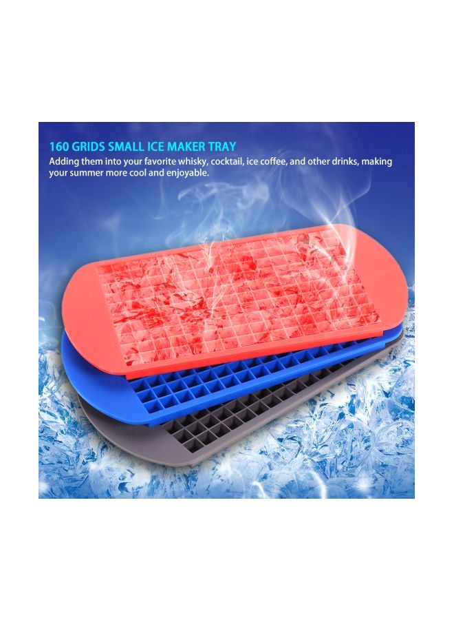 160-Grid Silicone Ice Cube Tray Blue 24x1.5x12.5centimeter  - Image 5