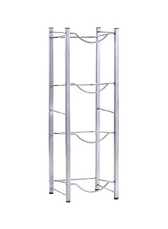 ZL 4-Compartment Metal Water Bottle Stand Grey 108cm  - Image 1