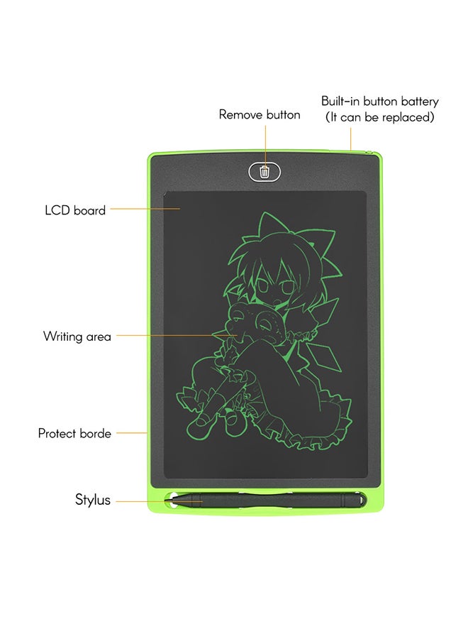Generic LCD Digital Graphic Writing Tablet Drawing Board Green  - Image 3