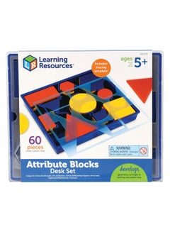 60-Piece Attribute Blocks Desk Set
