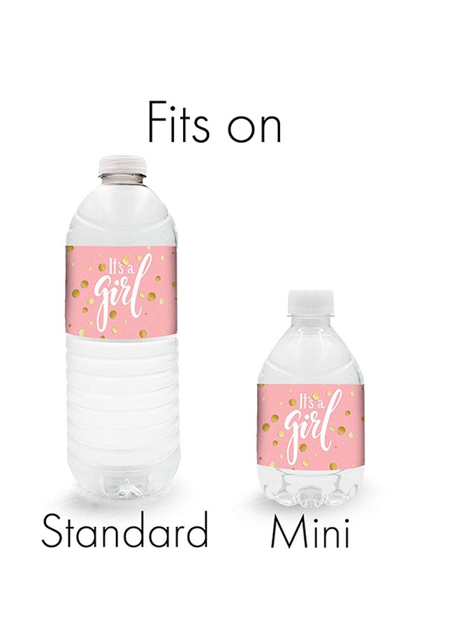 دسكتيكتفز لصاقة زجاجة مياه بعبارة "It's A Girl" عدد 24 8.5 x 2بوصة - Image 2
