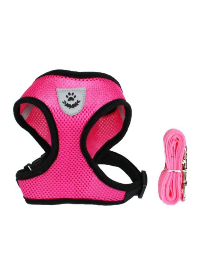 Dog Chest Harness Pink/Black L