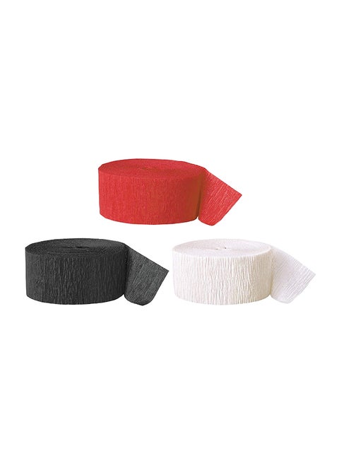 3-Piece Crepe Paper Streamer 81 x 1.75inch