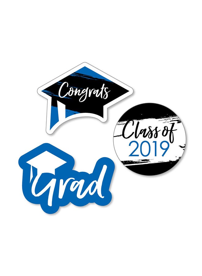 Big Dot of Happiness 24-Piece Graduation Party Cut Out  - Image 1
