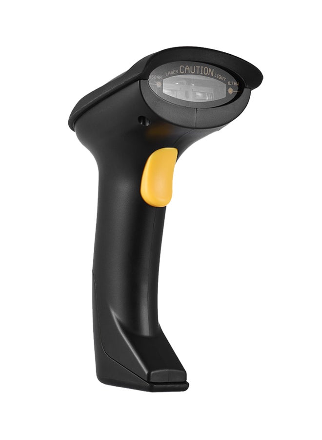 Generic Potable Wireless Barcode Scanner Black/Yellow  - Image 1