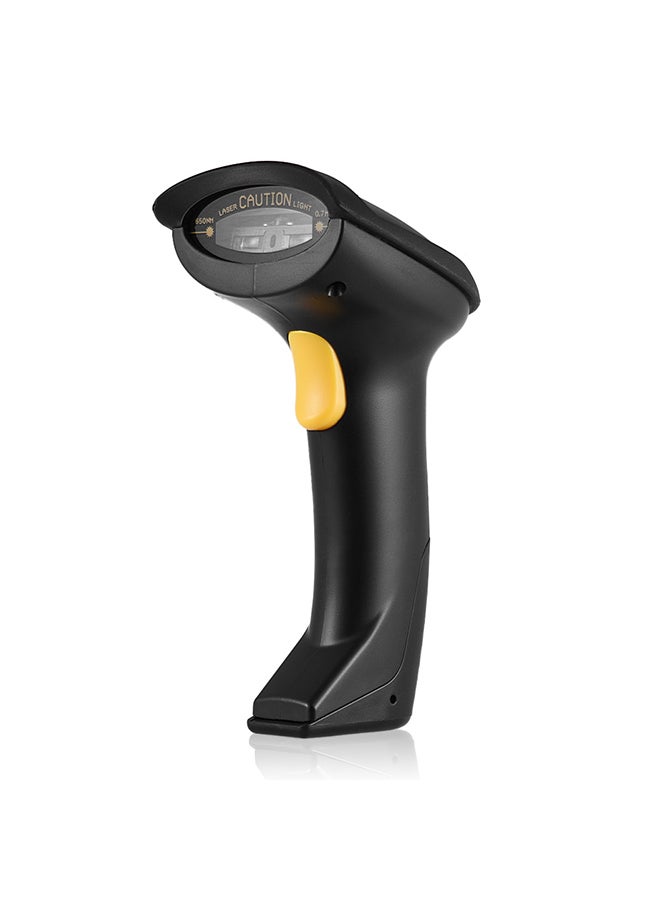 Generic Potable Wireless Barcode Scanner Black/Yellow  - Image 2