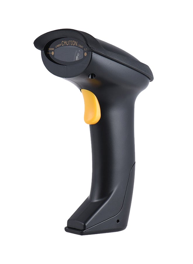 ماسح باركود لاسلكي محمول أسود - Image 1