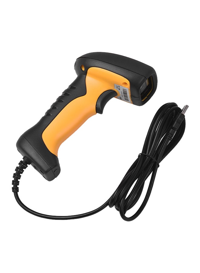 Generic Handheld Barcode Scanner Black/Yellow  - Image 1