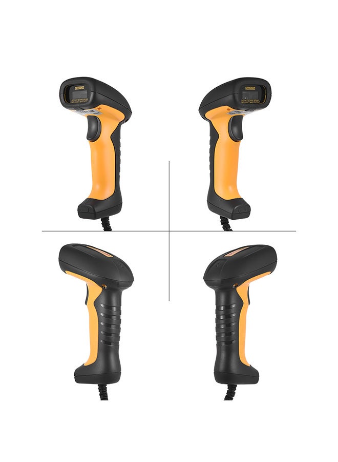 Generic Handheld Barcode Scanner Black/Yellow  - Image 3