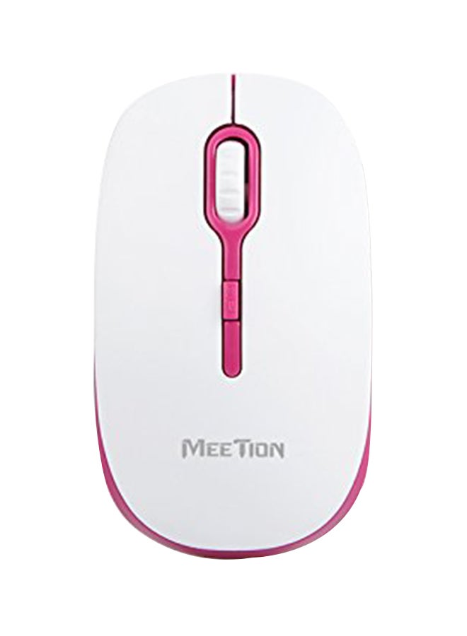 Meetion R547 USB Mouse White/pink - Image 1