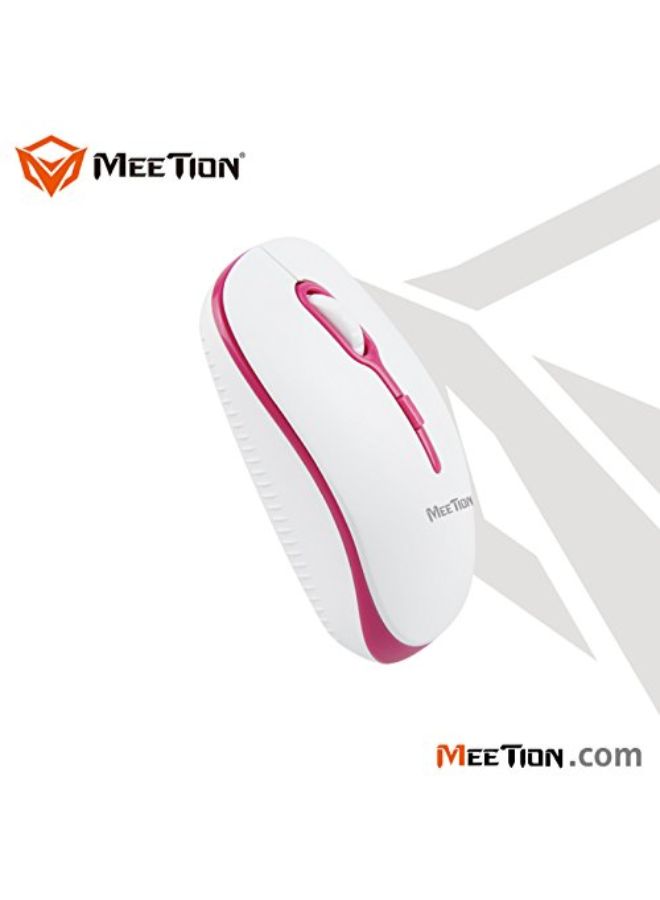 Meetion R547 USB Mouse White/pink - Image 2