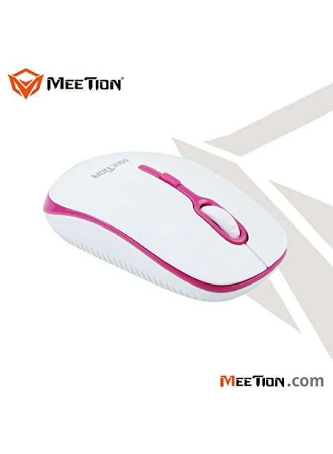 Meetion R547 USB Mouse White/pink - Image 4