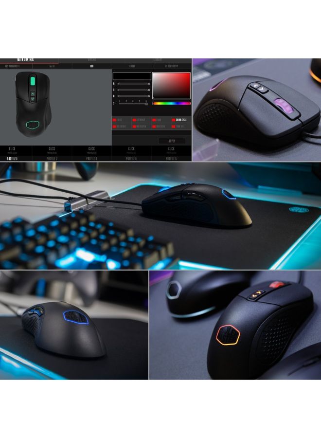 COOLER MASTER Ergonomic Gaming Mouse Black  - Image 2