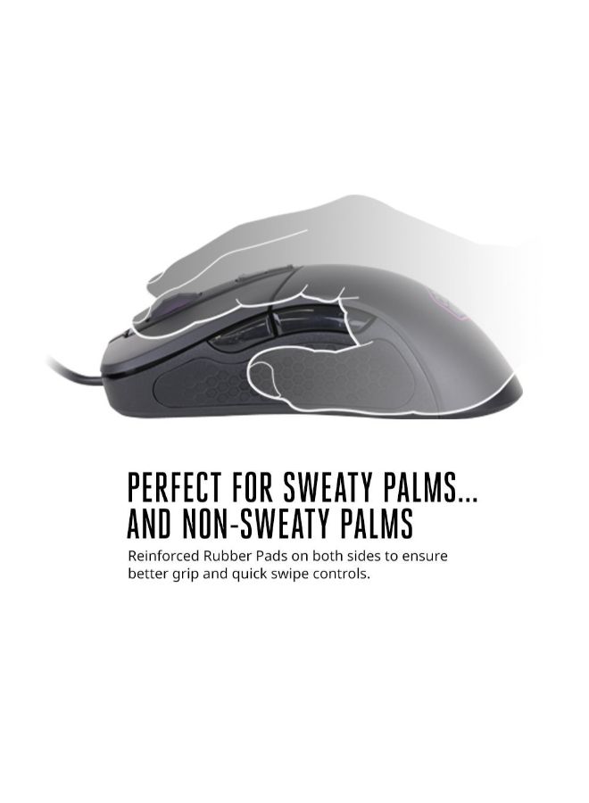COOLER MASTER Ergonomic Gaming Mouse Black  - Image 3