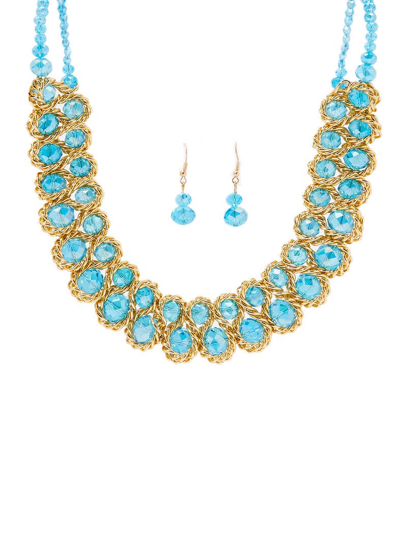 Stone Fashion Necklace and Earrings Set - v1577093937/N32669950A_1