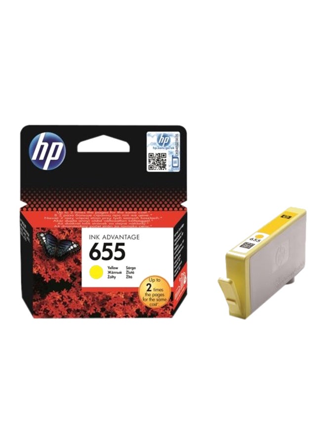 HP 655 Ink Cartridge Yellow