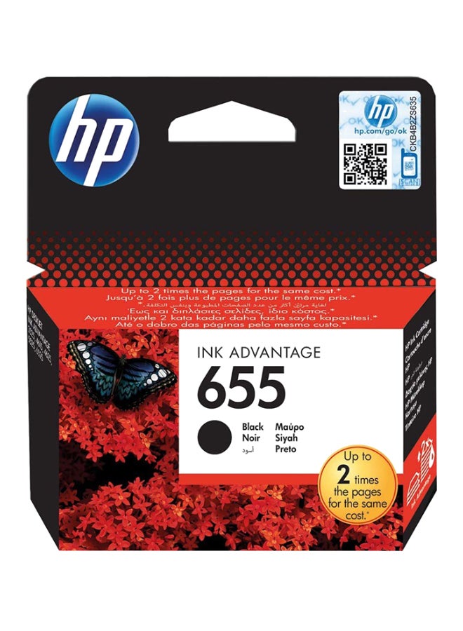 HP 655 Ink Cartridge Black 