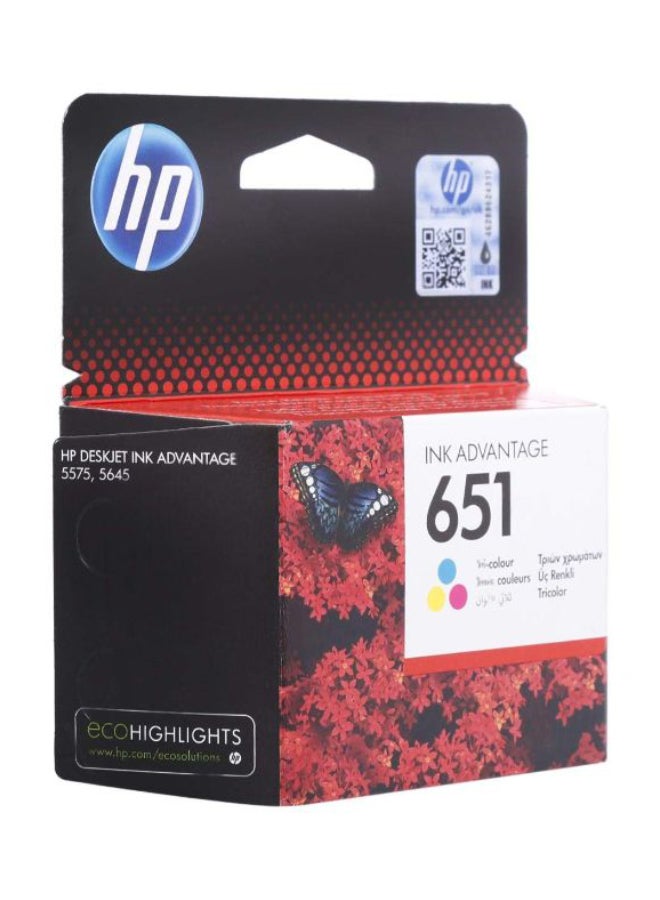 HP 651 Tricolor Ink Cartridge Multicolour - Image 2