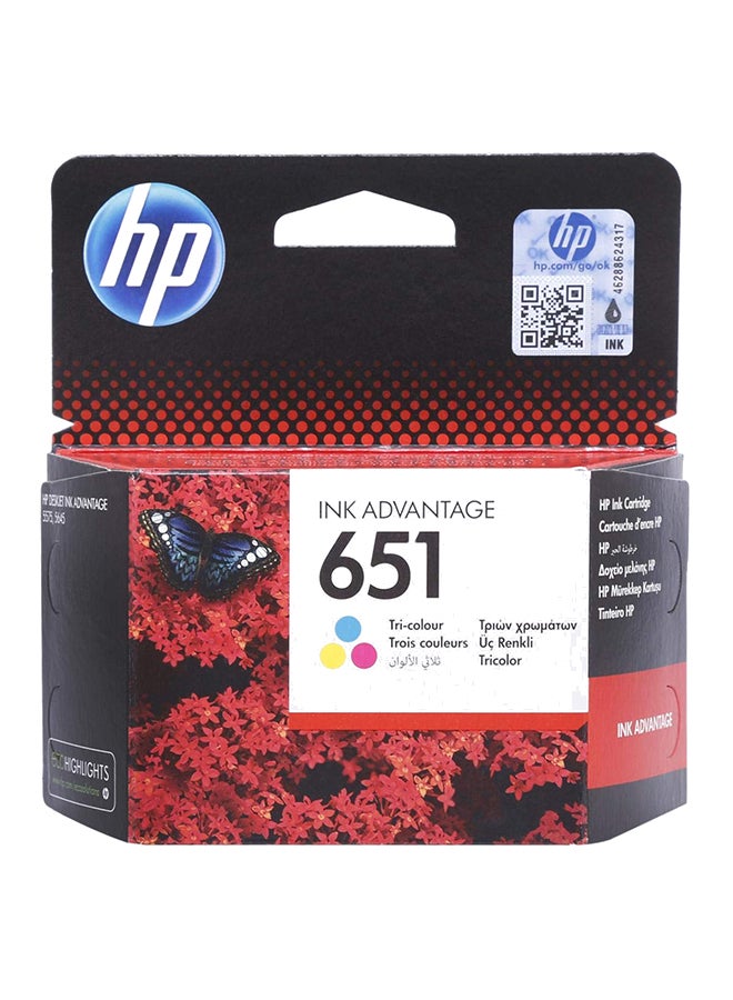 HP 651 Tricolor Ink Cartridge Multicolour - Image 1