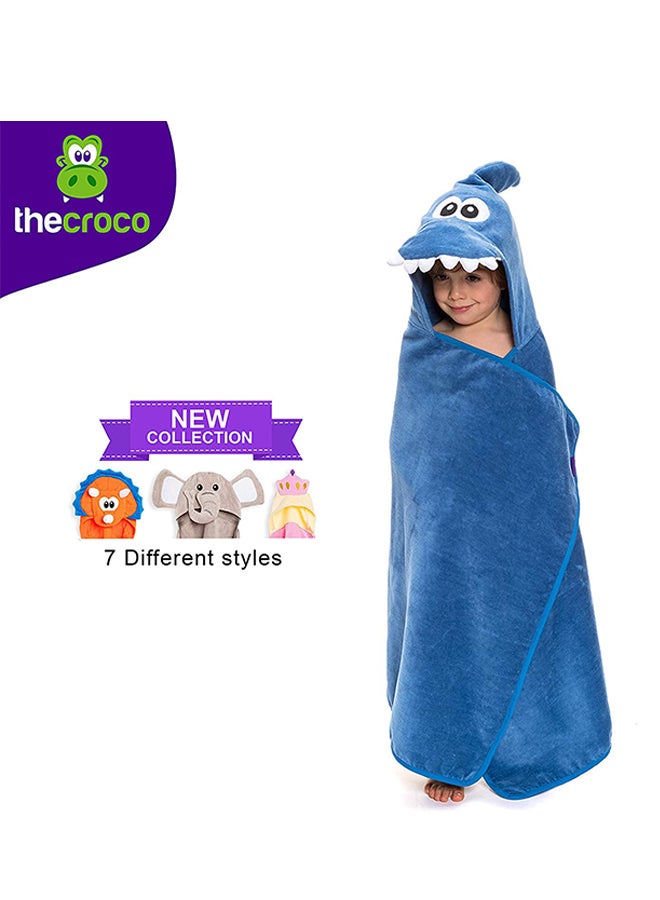 ذا كروكو منشفة قطنية فاخرة بغطاء للرأس - Image 2