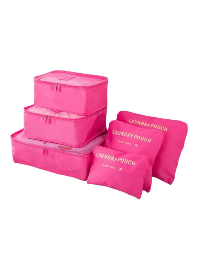 6-Piece Travel Organizer Set Red Rose  - Image 1