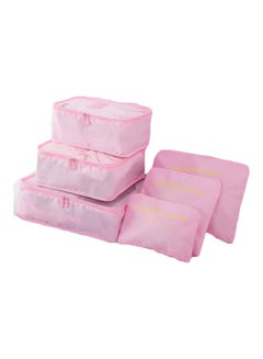 6-Piece Travel Organizer Set Pink