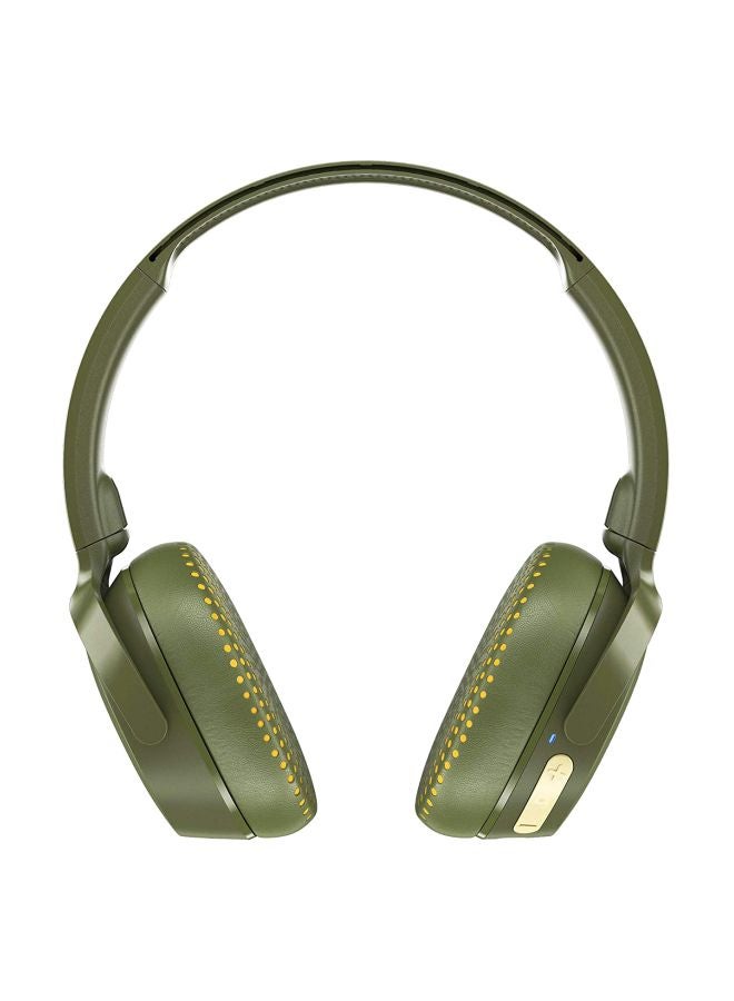 Skullcandy Riff On-Ear Wired Headphones With Microphone Olive - Image 1