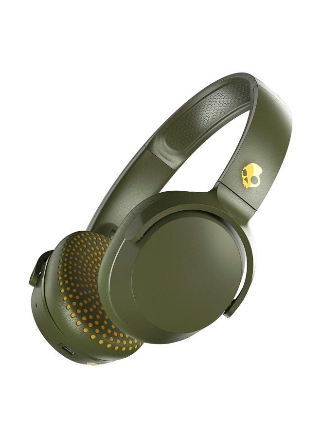 Skullcandy Riff On-Ear Wired Headphones With Microphone Olive - Image 2