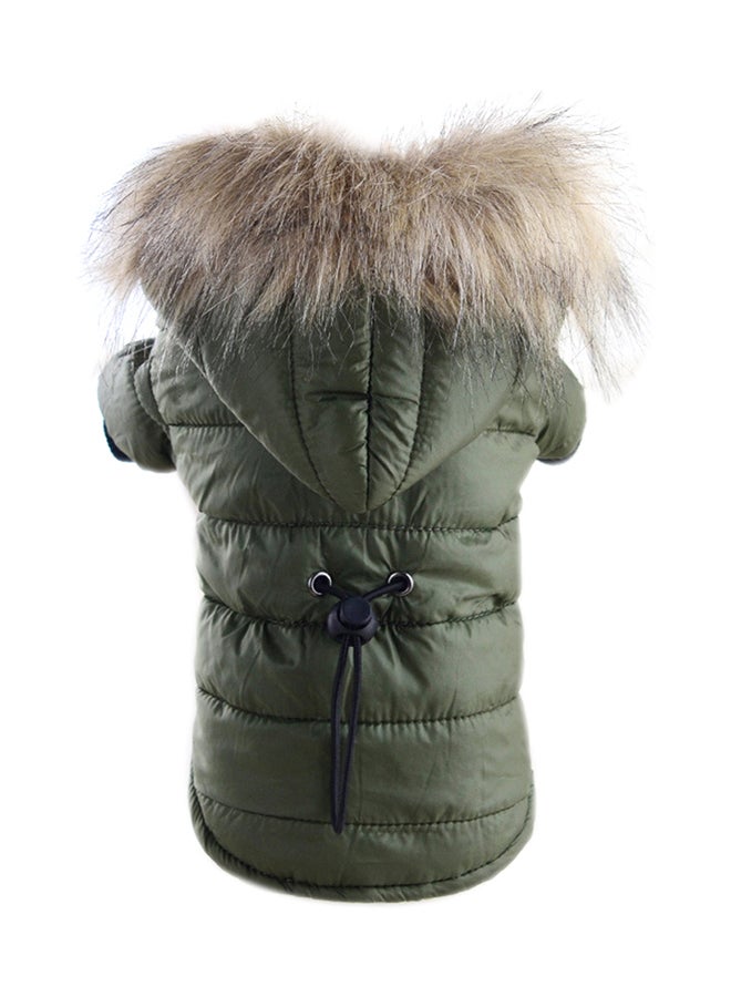 Winter Warm Puppy Jacket green 25X5X20cm - Image 1