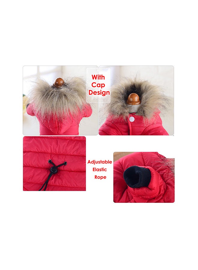 Winter Warm Puppy Jacket red 20X5X15cm - Image 3