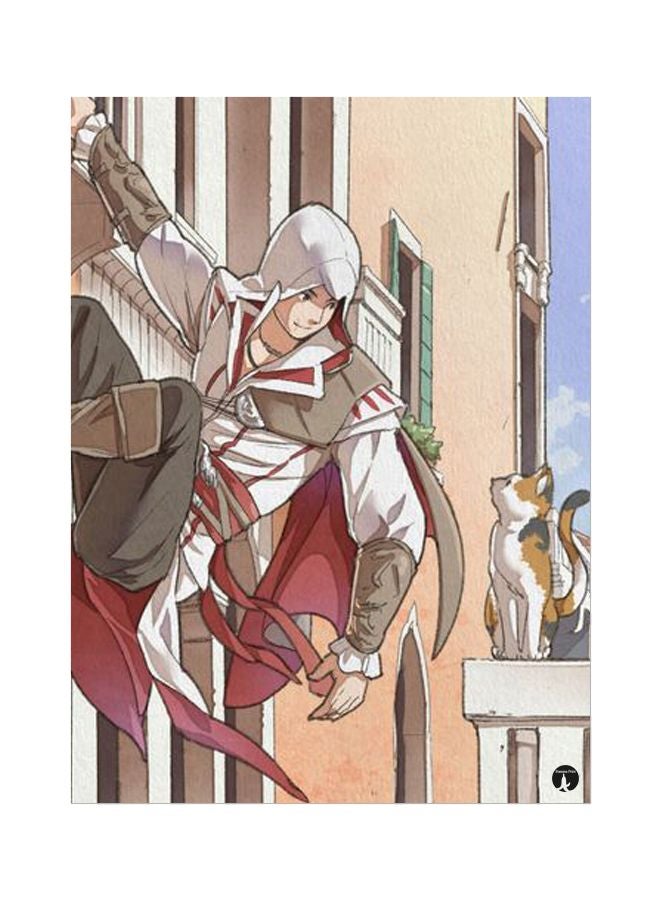 BP Assassin's Creed Printed Mouse Pad Beige/White/Red