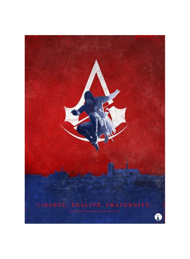 BP Assassin's Creed Printed Mouse Pad Red/Blue/White