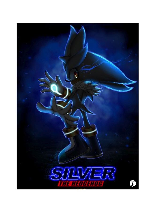 Sonic The Hedgehog Printed Mousepad Blue/Black/Red