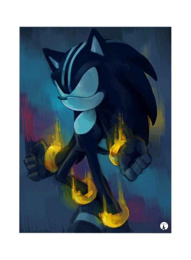BP Sonic Printed Mousepad Black/Blue/Yellow