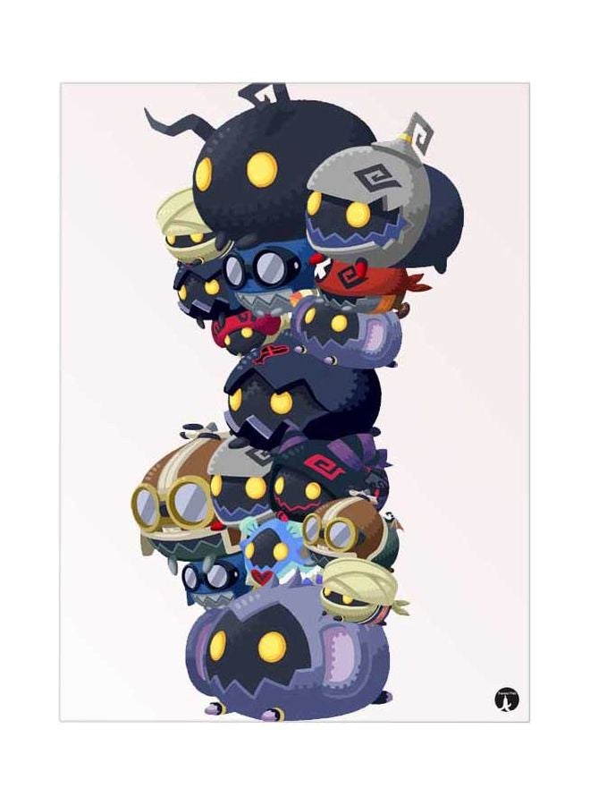 Kingdo Hearts Printed Mouse Pad Multicolour