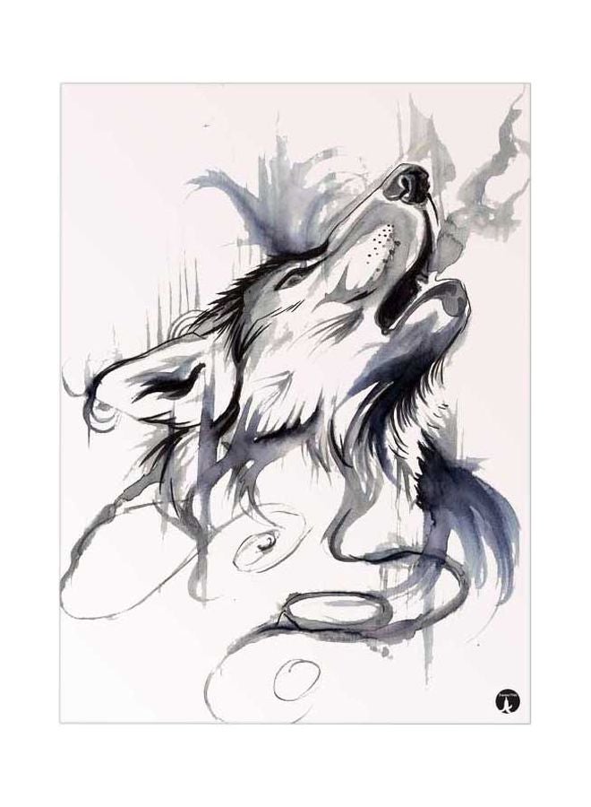 BP Wolf Printed Mousepad Black/Grey/Pink