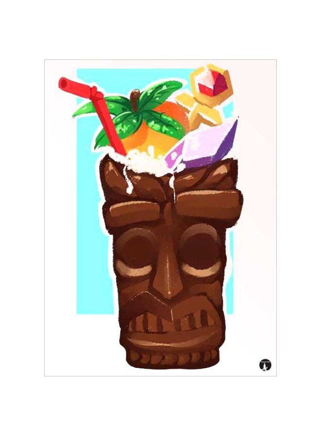 BP Crash Printed Mousepad Brown/Green/Purple