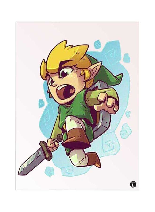 BP The Legend Of Zelda Printed Mousepad Yellow/Green/Blue